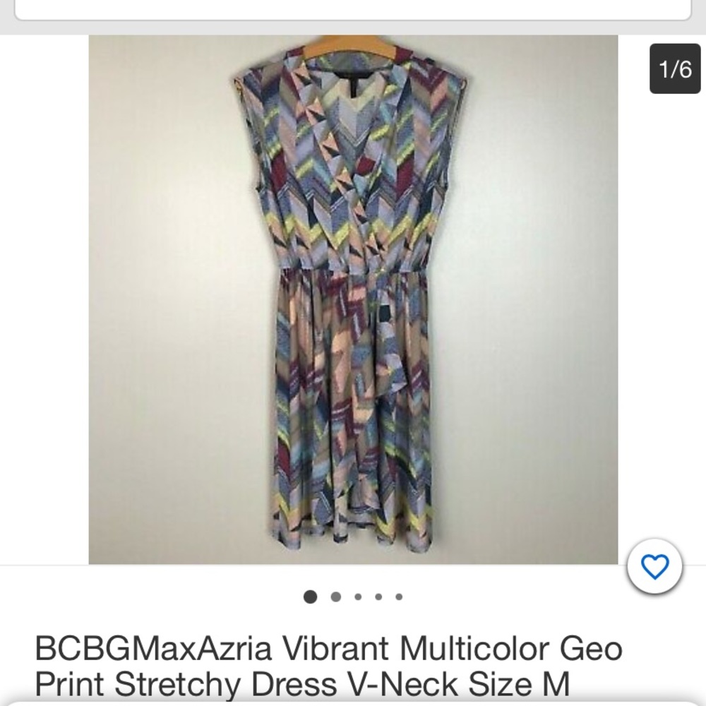 BCBG Maxazria Geo print dress
